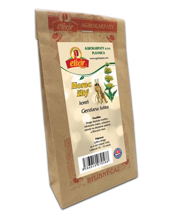 Produktové balenie Horec žltý - koreň