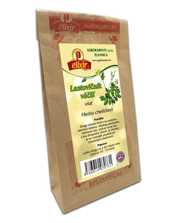 Produktové balenie Lastovičník väčší - vňať