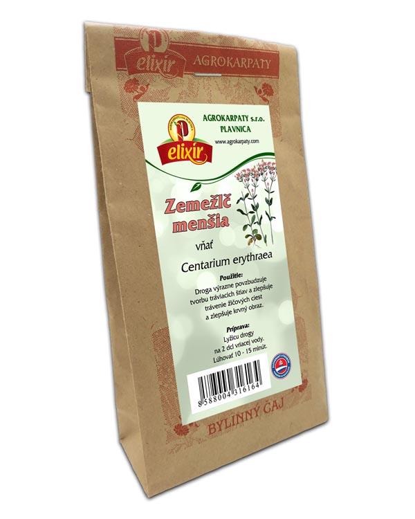 Produktové balenie Zemežlč menšia - vňať