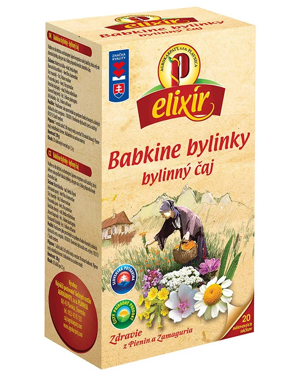 Produktové balenie Babkine bylinky