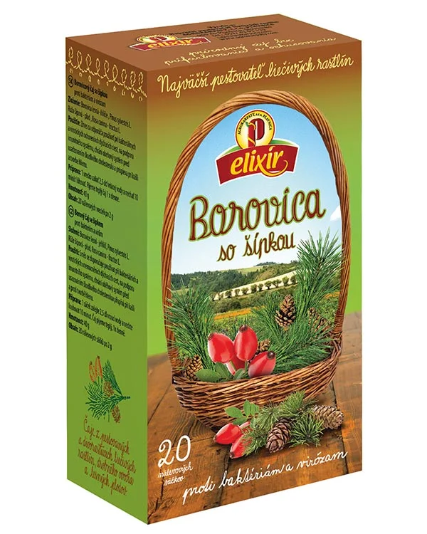 Produktové balenie Borovicový čaj so šípkou