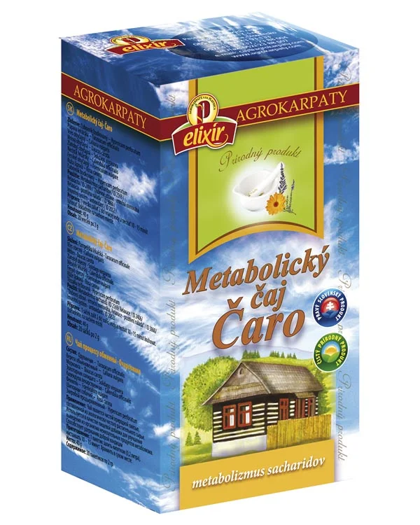 Produktové balenie Metabolický čaj Čaro