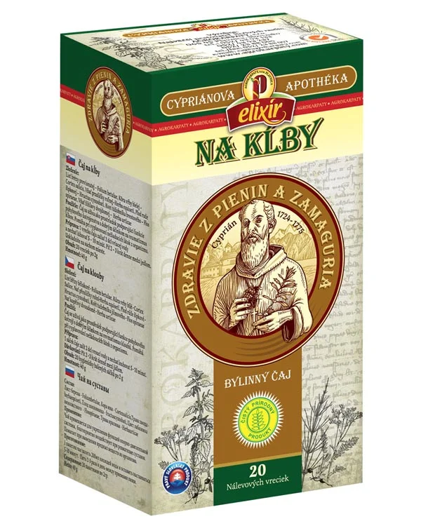 Produktové balenie Na kĺby, bylinný čaj - Cypriánová apothéka