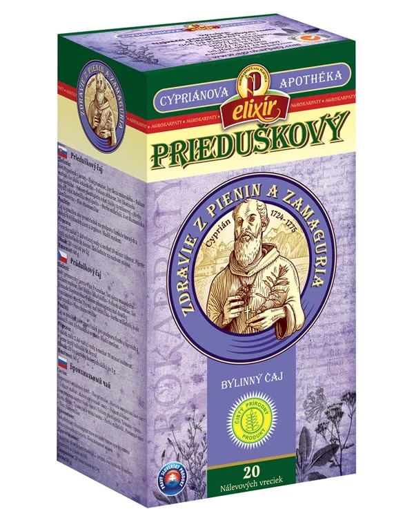 Produktové balenie Prieduškový, bylinný čaj - Cypriánová apothéka