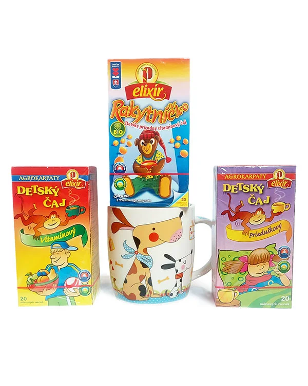 Produktové balenie Čajový set detských čajov + hrnček