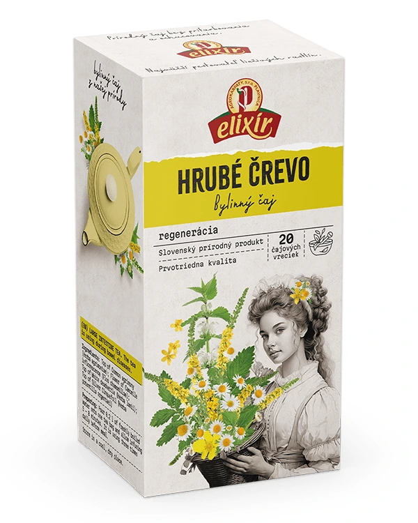Produktové balenie Čaj na hrubé črevo