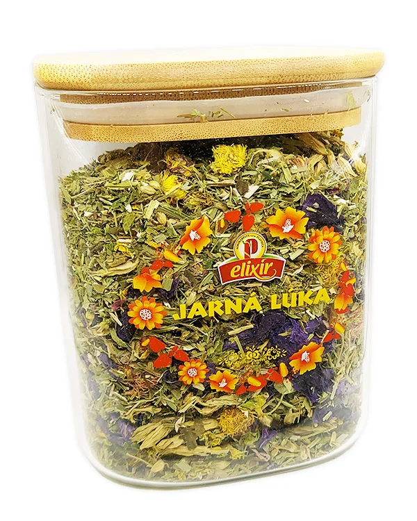 Produktové balenie Jarná lúka - sypaný čaj v sklenenej dóze 1l