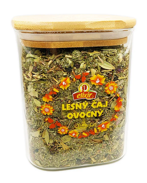 Produktové balenie Lesný čaj ovocný - sypaný čaj v sklenenej dóze 1l