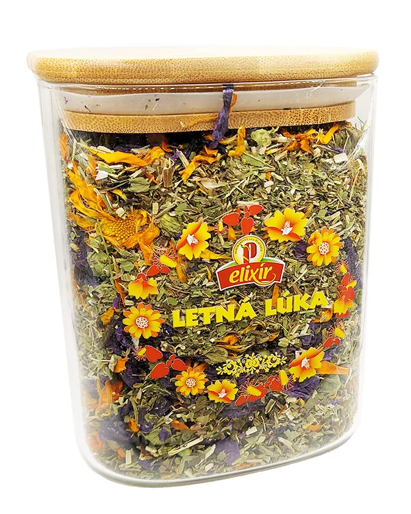 Produktové balenie Letná lúka - sypaný čaj v sklenenej dóze 1l
