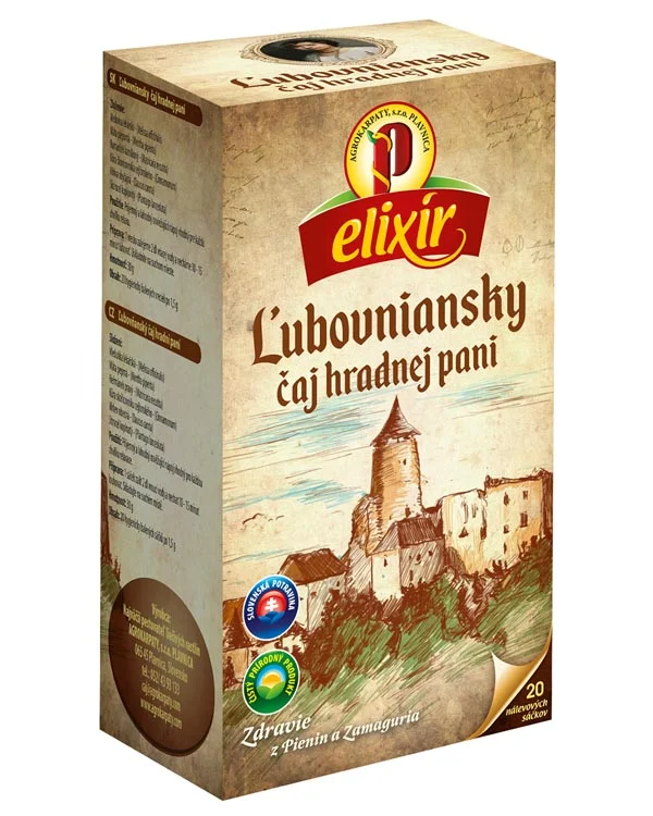 Produktové balenie Ľubovniansky čaj hradnej pani