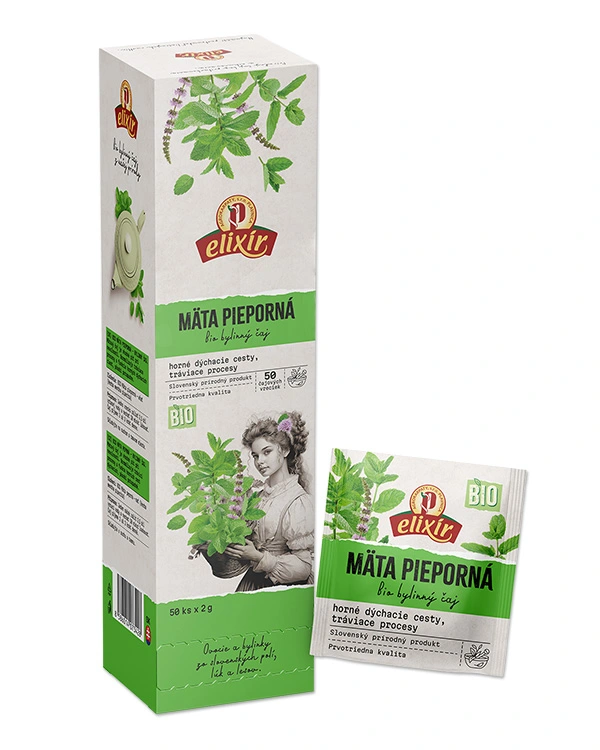 Produktové balenie BIO mäta - zásobník