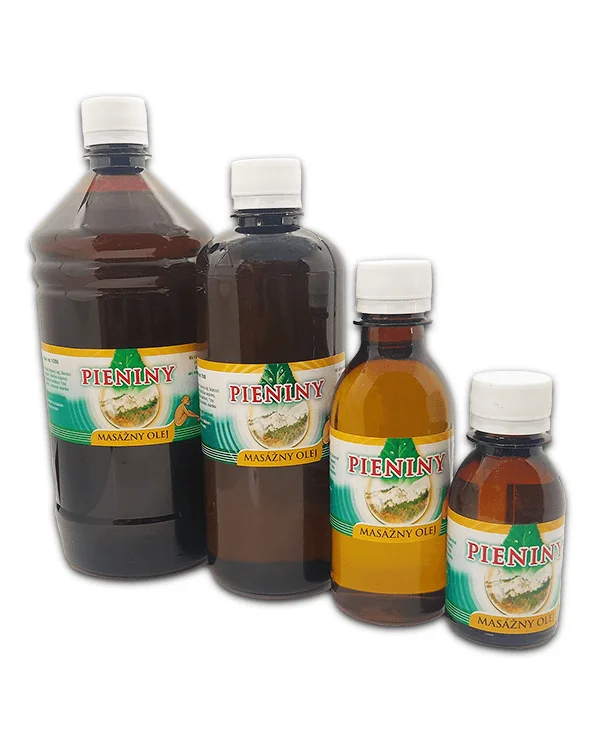Produktové balenie Pieniny masážny olej
