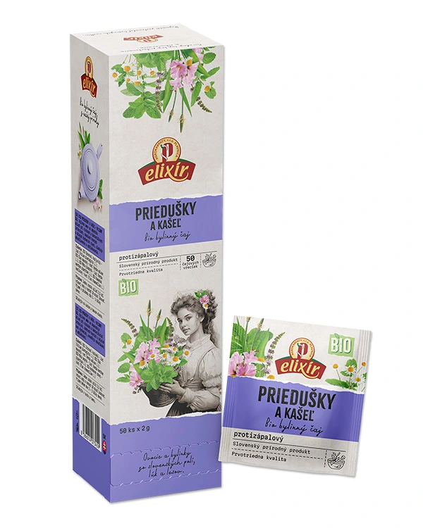 Produktové balenie BIO priedušky a kašeľ - zásobník
