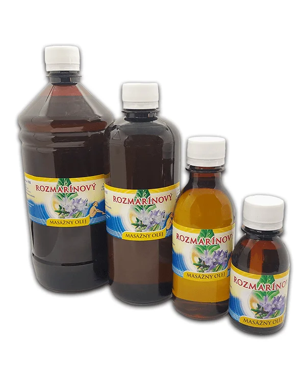 Produktové balenie Rozmarínový masážny olej