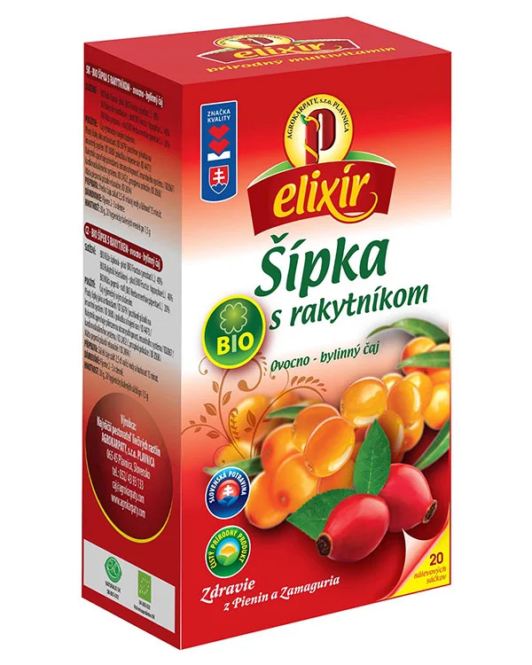 Produktové balenie Šípka s rakytníkom BIO