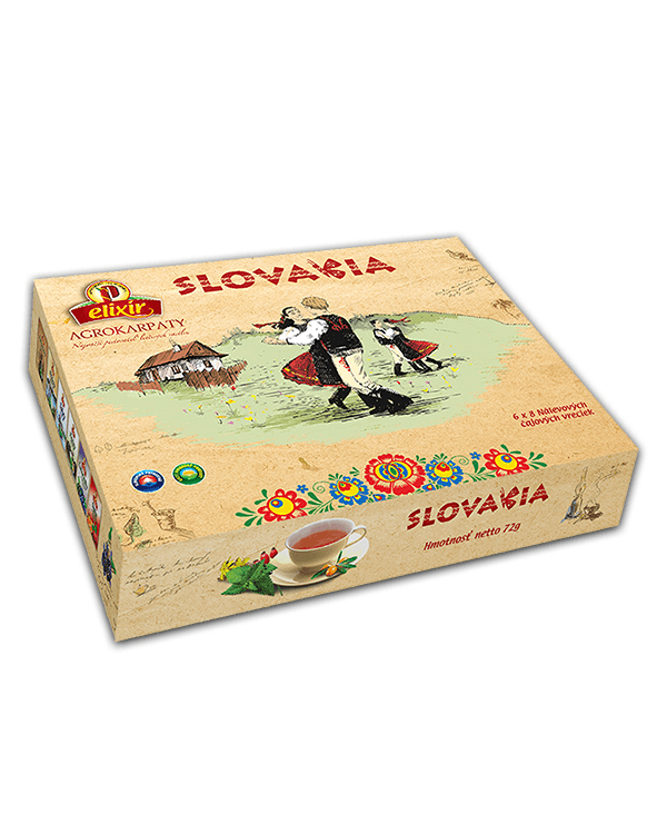 Produktové balenie Elixír Slovakia - čajová kazeta