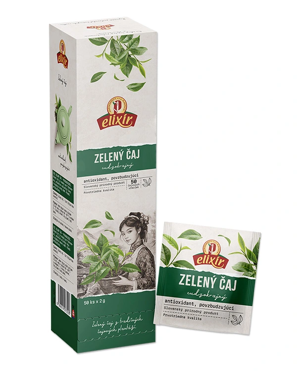 Produktové balenie Zelený čaj - zásobník
