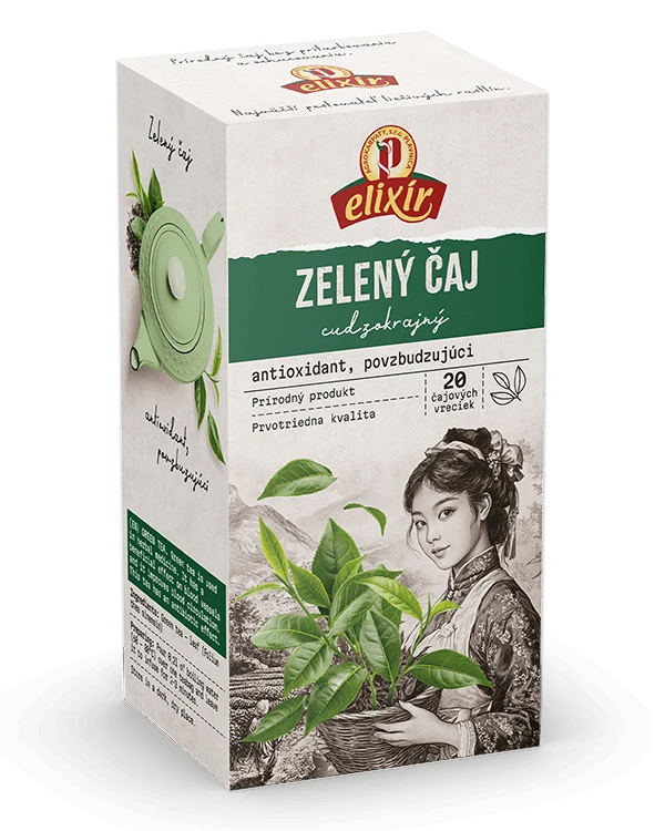 Produktové balenie Zelený čaj - povzbudzujúci