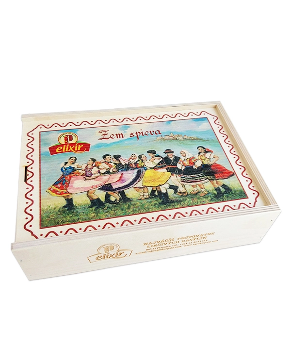 Produktové balenie Zem spieva - drevená čajová kazeta