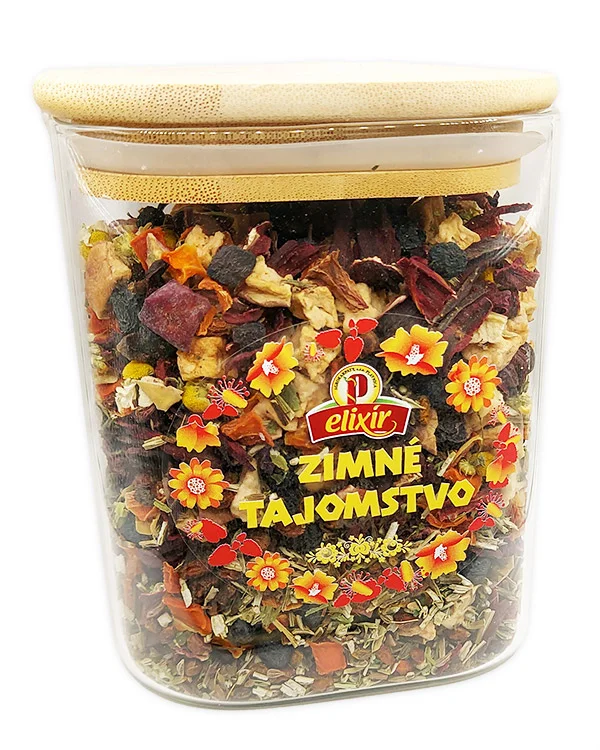 Produktové balenie Zimné tajomstvo - sypaný čaj v sklenenej dóze 1l