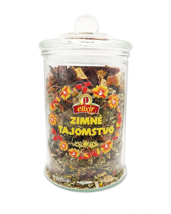 Produktové balenie Zimné tajomstvo - sypaný čaj v sklenenej dóze 330ml