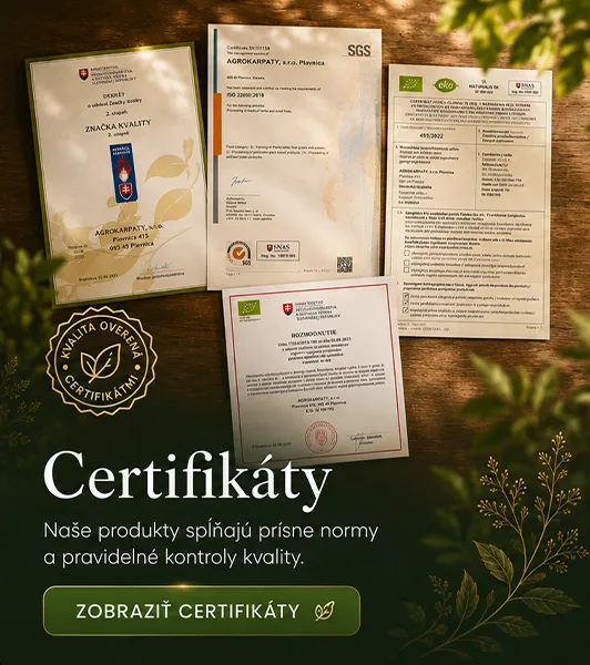 Certifikáty Agrokarpaty